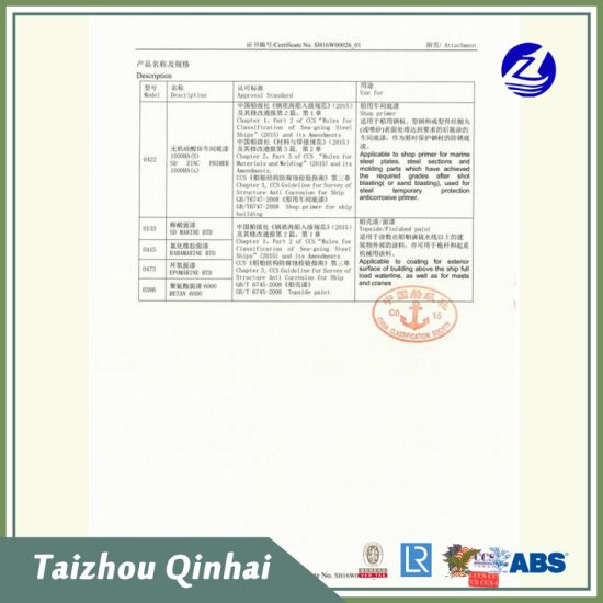 Θαλάσσια επίστρωση;Λάδι αναστολής σκουριάς Χρησιμοποιείται κυρίως για επιφάνειες χάλυβα