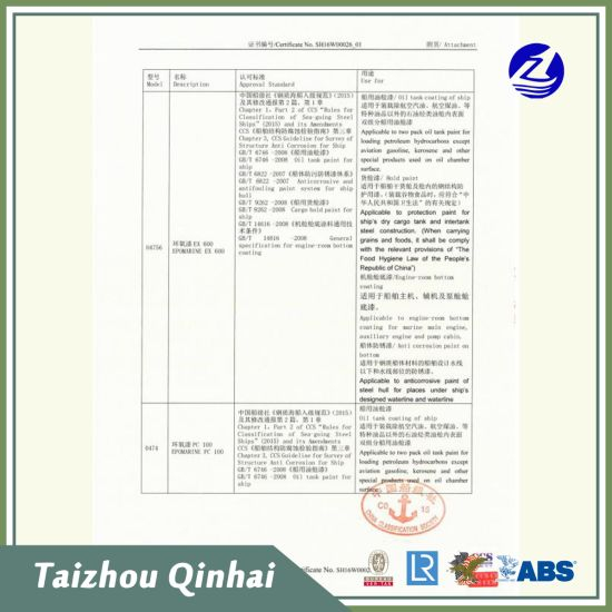 Θαλάσσια επίστρωση;Ένα Υψηλής Δόμησης Αντιτριβικό και Αντιδιαβρωτικό Αστάρι, Ανθεκτικότητα ενάντια στα σκληρά έλαια Θαλασσινό νερό.